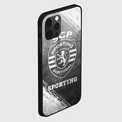 Чехол для iPhone 12 Pro Sporting - grey gradient, цвет: 3D-черный — фото 2
