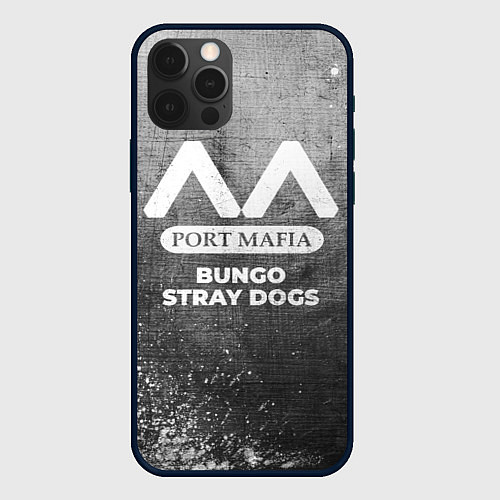 Чехол iPhone 12 Pro Bungo Stray Dogs - grey gradient / 3D-Черный – фото 1