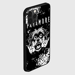 Чехол для iPhone 12 Pro Paramore рок пес, цвет: 3D-черный — фото 2