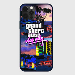 Чехол iPhone 12 Pro GTA vice city коллаж