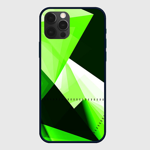 Чехол iPhone 12 Pro Кислотная геометрия / 3D-Черный – фото 1