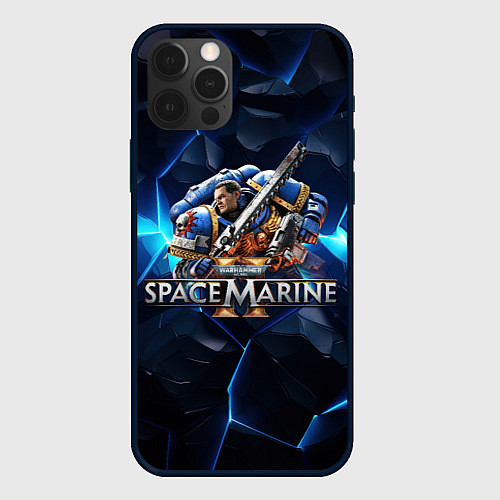 Чехол iPhone 12 Pro Captain Titus Warhammer 40000 space marine 2 / 3D-Черный – фото 1