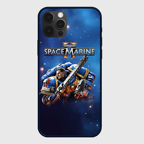 Чехол iPhone 12 Pro Captain Titus Warhammer 40000 space marine 2 / 3D-Черный – фото 1