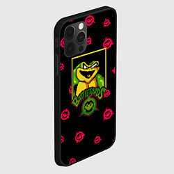 Чехол для iPhone 12 Pro Боевые жабы паттерн, цвет: 3D-черный — фото 2