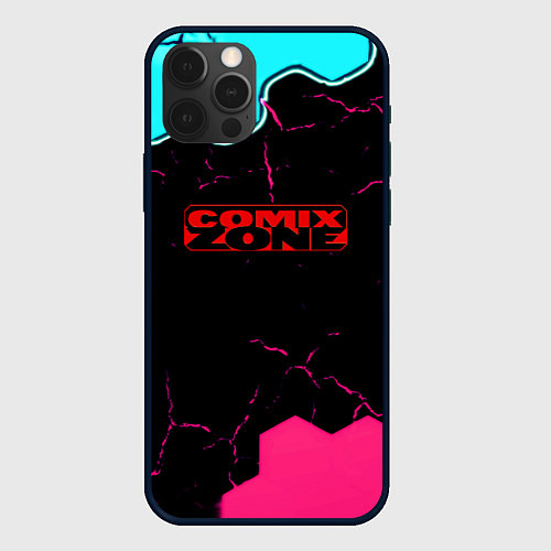 Чехол iPhone 12 Pro Comix zone hexagon / 3D-Черный – фото 1