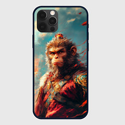 Чехол iPhone 12 Pro Wukong на фоне лепестков