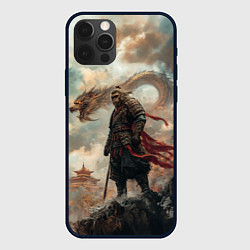 Чехол для iPhone 12 Pro Wukong и дракон, цвет: 3D-черный