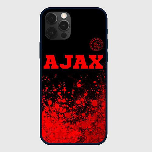 Чехол iPhone 12 Pro Ajax - red gradient посередине / 3D-Черный – фото 1