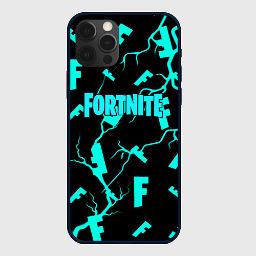 Чехол iPhone 12 Pro Fortnite epic games / 3D-Черный – фото 1