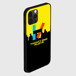 Чехол для iPhone 12 Pro Twenty one pilots rock steel, цвет: 3D-черный — фото 2