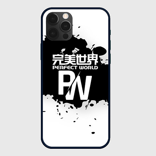 Чехол iPhone 12 Pro Perfect world краски / 3D-Черный – фото 1