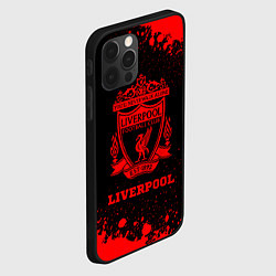 Чехол для iPhone 12 Pro Liverpool - red gradient, цвет: 3D-черный — фото 2