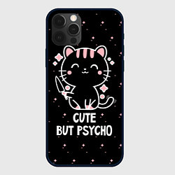 Чехол iPhone 12 Pro Cute but psycho cat