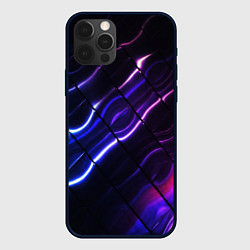 Чехол iPhone 12 Pro Неоновые линии разводы