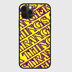 Чехол для iPhone 12 Pro Stranger Things serials, цвет: 3D-черный