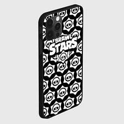 Чехол для iPhone 12 Pro Brawl stars logopattern, цвет: 3D-черный — фото 2