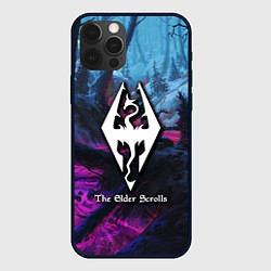 Чехол iPhone 12 Pro Skyrim game steel