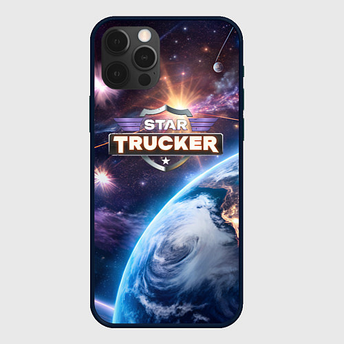 Чехол iPhone 12 Pro Star Trucker logo / 3D-Черный – фото 1