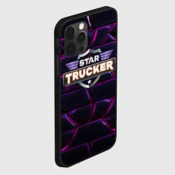 Чехол для iPhone 12 Pro Star Trucker логотип, цвет: 3D-черный — фото 2