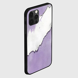 Чехол для iPhone 12 Pro Штукатурка и лавандовая краска, цвет: 3D-черный — фото 2