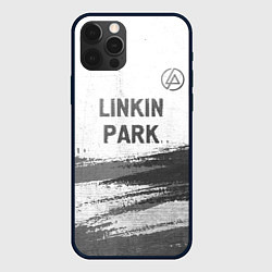 Чехол для iPhone 12 Pro Linkin Park - white gradient посередине, цвет: 3D-черный