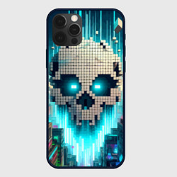 Чехол iPhone 12 Pro Minecraft skull - ai art fantasy