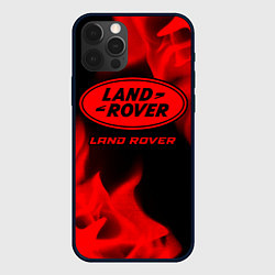 Чехол iPhone 12 Pro Land Rover - red gradient