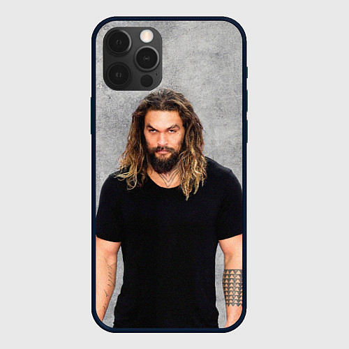 Чехол iPhone 12 Pro Jason Momoa / 3D-Черный – фото 1