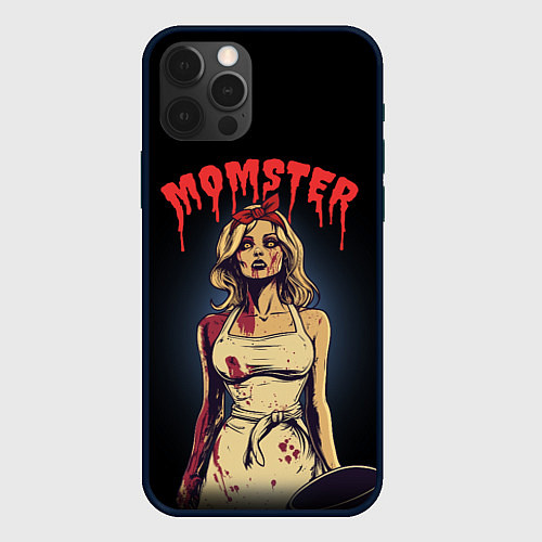 Чехол iPhone 12 Pro Momster - vampire - на хэллоуин / 3D-Черный – фото 1