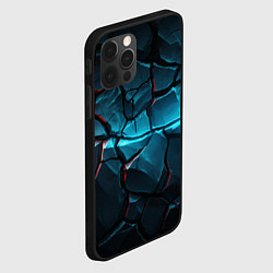 Чехол для iPhone 12 Pro Каменная стена текстура, цвет: 3D-черный — фото 2