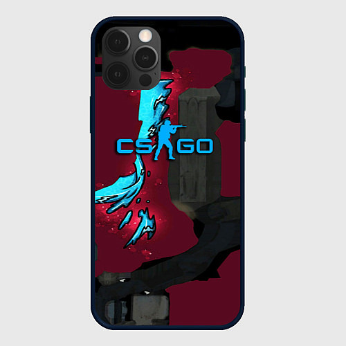 Чехол iPhone 12 Pro Counter strike glock / 3D-Черный – фото 1