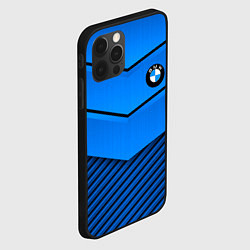 Чехол для iPhone 12 Pro BMW geometry blue, цвет: 3D-черный — фото 2