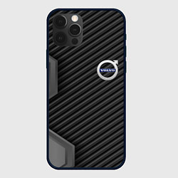 Чехол iPhone 12 Pro Volvo carbon car