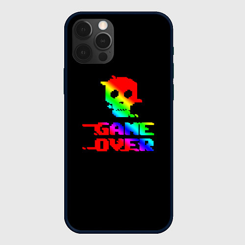 Чехол iPhone 12 Pro Game over gradient / 3D-Черный – фото 1