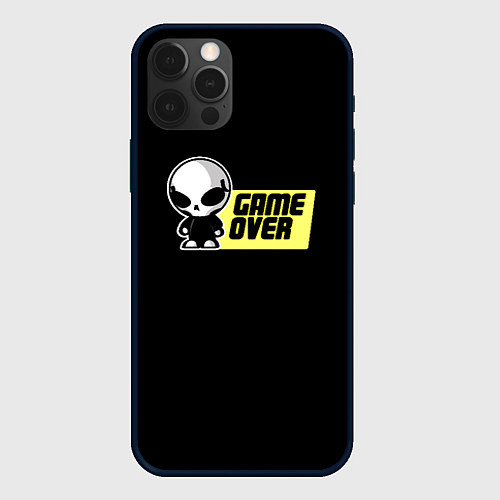 Чехол iPhone 12 Pro Game over alien / 3D-Черный – фото 1