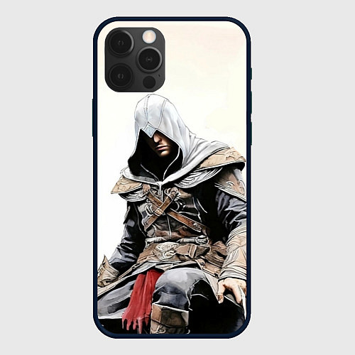 Чехол iPhone 12 Pro Assassins creed game 2 / 3D-Черный – фото 1