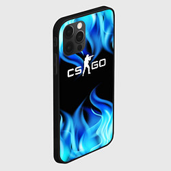 Чехол для iPhone 12 Pro CGGO blue flame, цвет: 3D-черный — фото 2