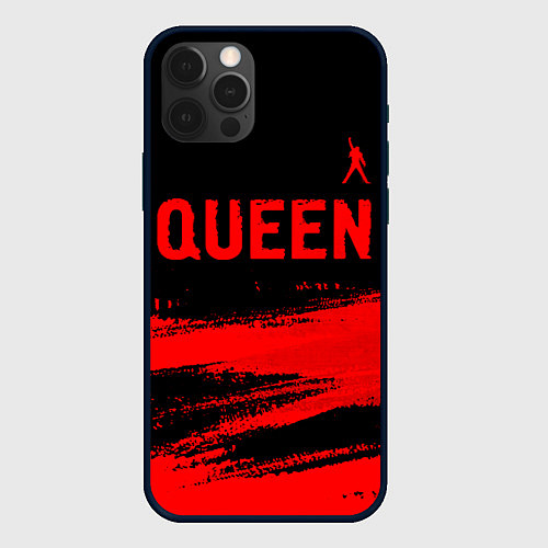 Чехол iPhone 12 Pro Queen - red gradient посередине / 3D-Черный – фото 1