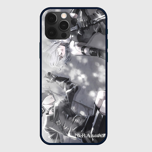 Чехол iPhone 12 Pro NieRAutomata / 3D-Черный – фото 1