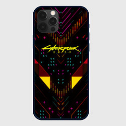 Чехол для iPhone 12 Pro Cyberpunk2077 geometry, цвет: 3D-черный