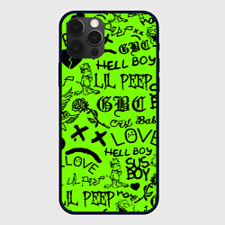 Чехол iPhone 12 Pro Lil Peep кислотный паттерн