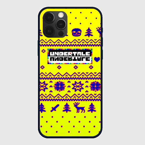 Чехол iPhone 12 Pro Undertale winter / 3D-Черный – фото 1