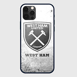 Чехол iPhone 12 Pro West Ham - white gradient