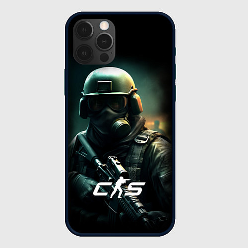 Чехол iPhone 12 Pro CS counter terrorist / 3D-Черный – фото 1