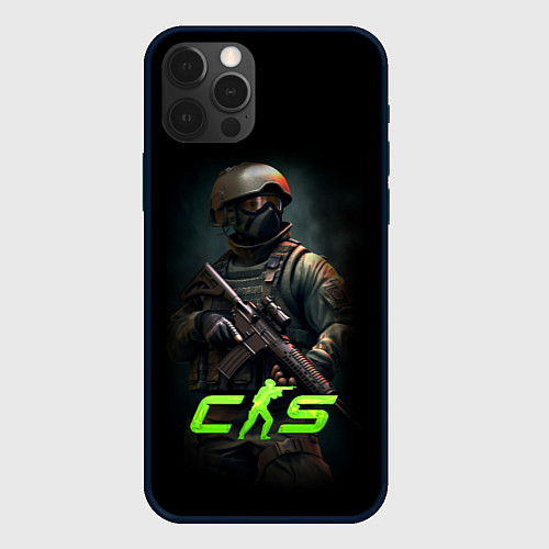 Чехол iPhone 12 Pro CS counter terrorist / 3D-Черный – фото 1