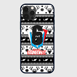 Чехол iPhone 12 Pro Rainbow six winter pattern