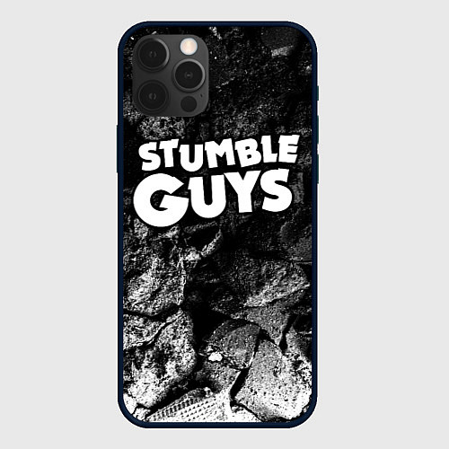 Чехол iPhone 12 Pro Stumble Guys black graphite / 3D-Черный – фото 1