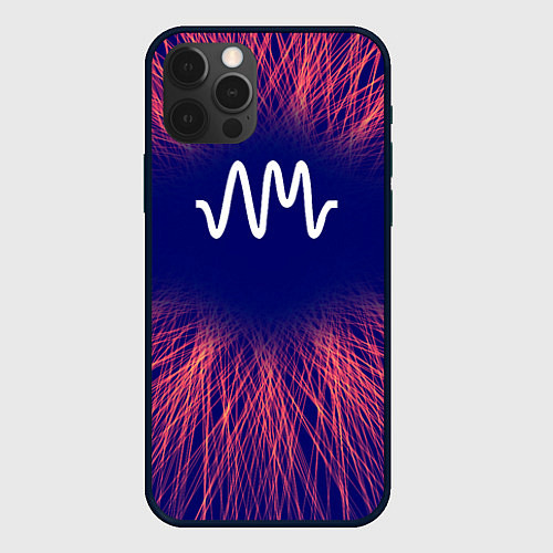 Чехол iPhone 12 Pro Arctic Monkeys red energy / 3D-Черный – фото 1