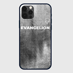 Чехол iPhone 12 Pro Evangelion - grey gradient посередине