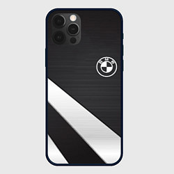 Чехол iPhone 12 Pro BMW sport line geometry steel